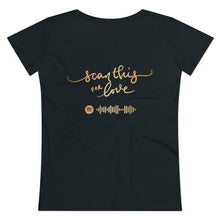 Load image into Gallery viewer, Organic Women's Lover T-shirt (Scan This)