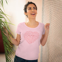 Load image into Gallery viewer, Organic Women&#39;s Lover T-shirt - Love Is All We Have
