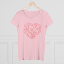 Load image into Gallery viewer, Organic Women&#39;s Lover T-shirt - Love Is All We Have
